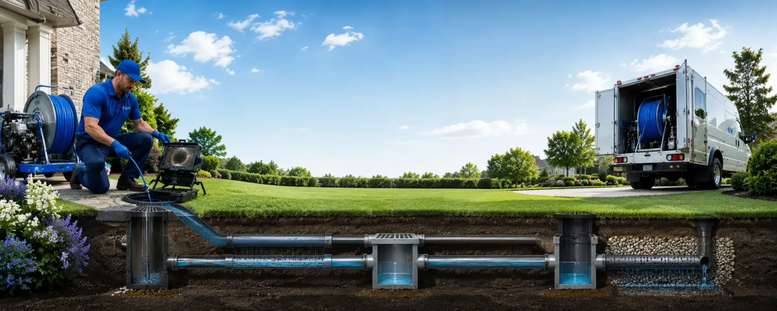 Outdoor drain cleaning information for Davidson, NC